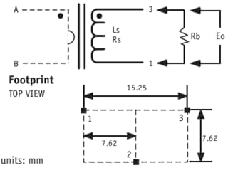Schematic - ICE Components CT07 / CT08 Current Sense Transformers